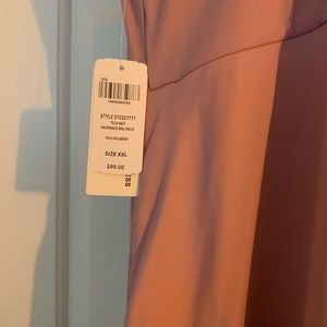 Soma Tech Knit Racerback Dress XXL 2X Wild Mulberry with pockets NWT